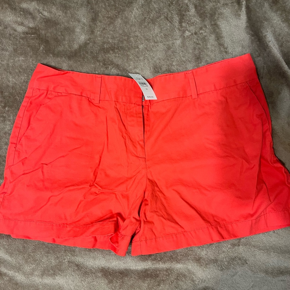 Loft coral shorts